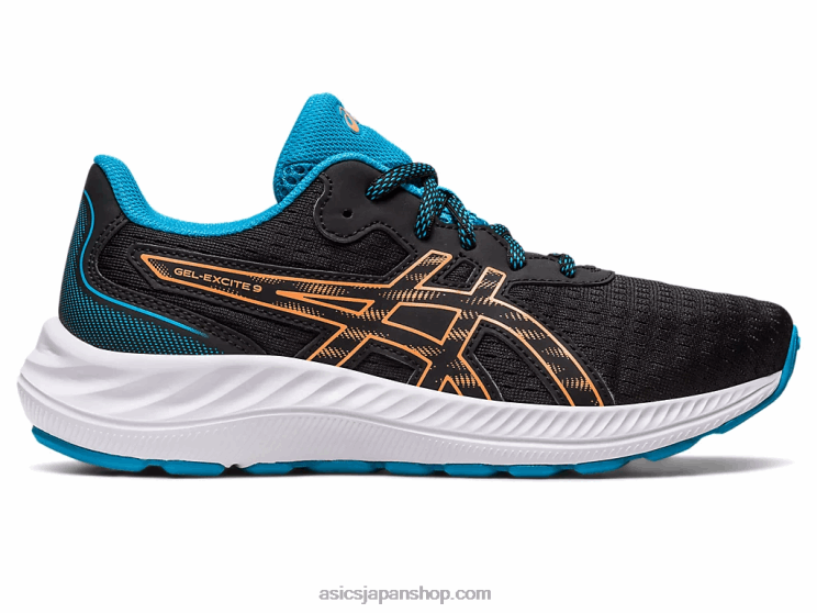 ゲルエキサイト 9 年生スクール L20V4307Asics ブラック/サンピーチ