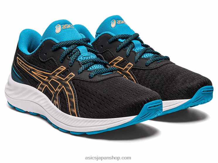 ゲルエキサイト 9 年生スクール L20V4307Asics ブラック/サンピーチ