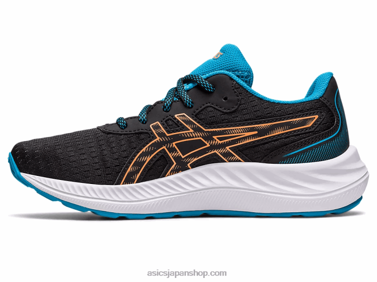 ゲルエキサイト 9 年生スクール L20V4307Asics ブラック/サンピーチ