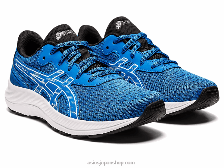ゲルエキサイト 9 年生スクール L20V4368Asics エレクトリックブルー/ホワイト