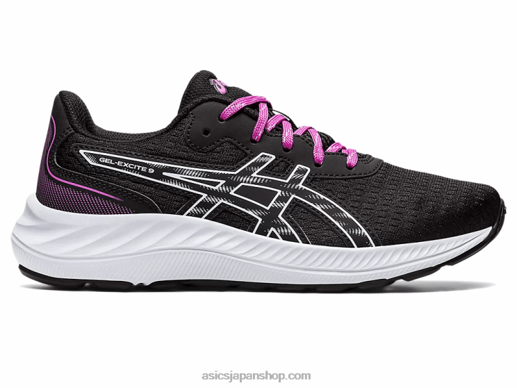 ゲルエキサイト 9 年生スクール L20V4380Asics 黒/柔らかい空