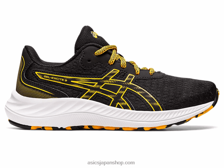 ゲルエキサイト 9 年生スクール L20V4384Asics ブラック/アンバー