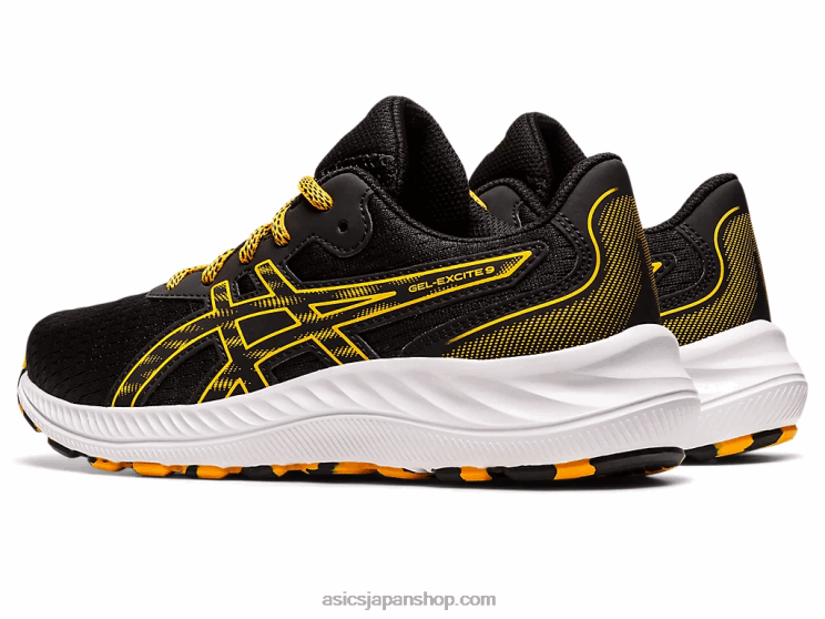 ゲルエキサイト 9 年生スクール L20V4384Asics ブラック/アンバー