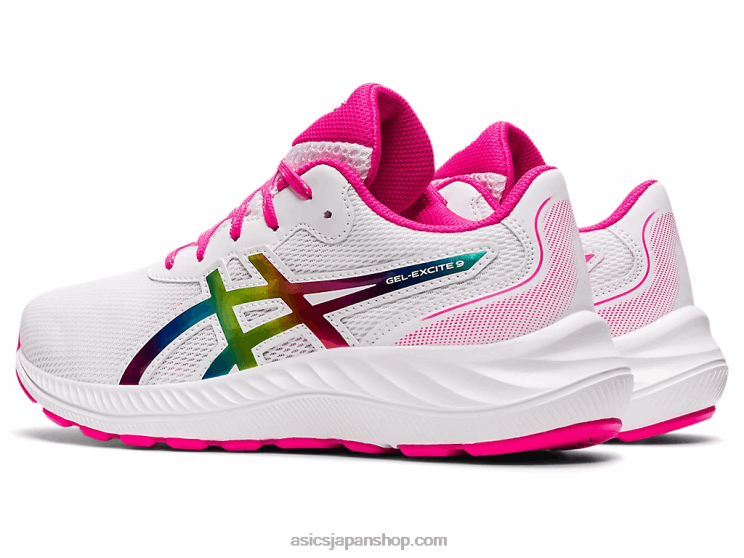 ゲルエキサイト 9 年生スクール L20V4462Asics ホワイト/ピンクグロ