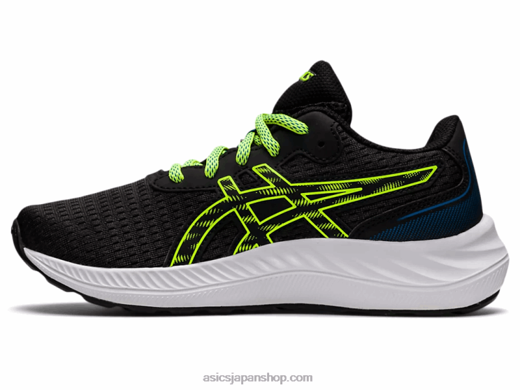 ゲルエキサイト 9 年生スクール L20V4507Asics ブラック/ハザードグリーン