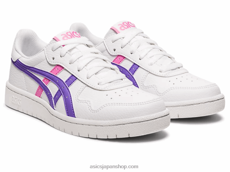 日本の小学校 L20V4328Asics ホワイト/アメジスト