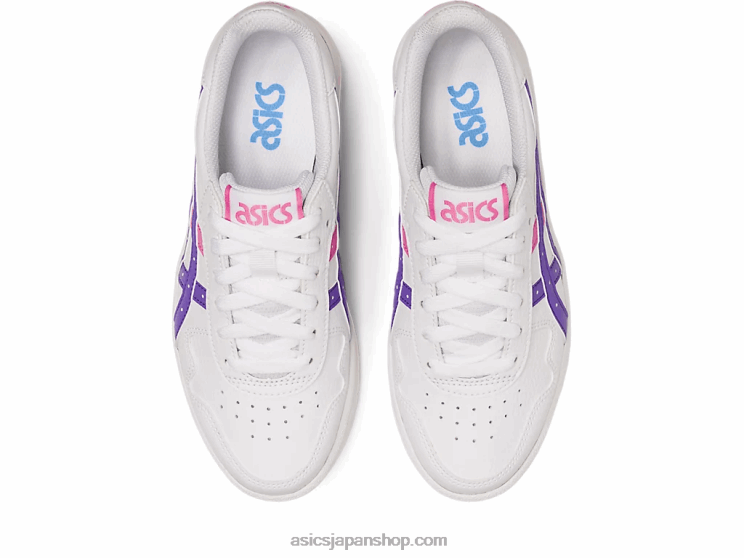 日本の小学校 L20V4328Asics ホワイト/アメジスト