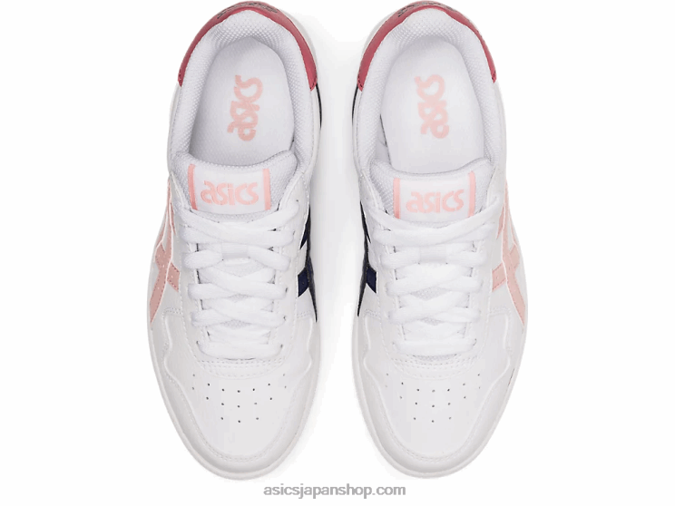 日本の小学校 L20V4444Asics ホワイト/ジンジャーピーチ