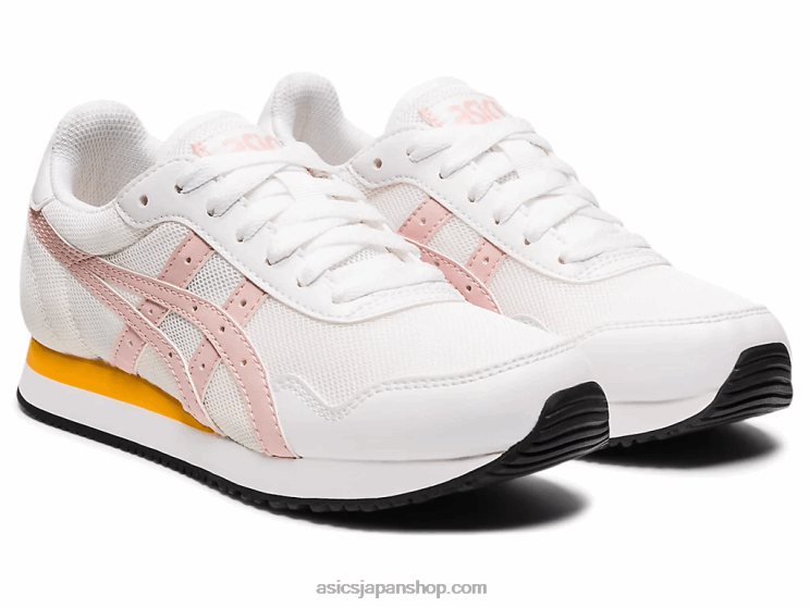 タイガーランナー小学校 L20V4450Asics ホワイト/ジンジャーピーチ