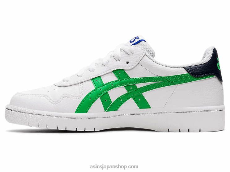 日本の小学校 L20V4493Asics ホワイト/モナコブルー