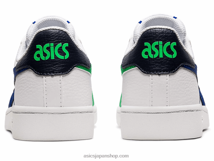 日本の小学校 L20V4493Asics ホワイト/モナコブルー