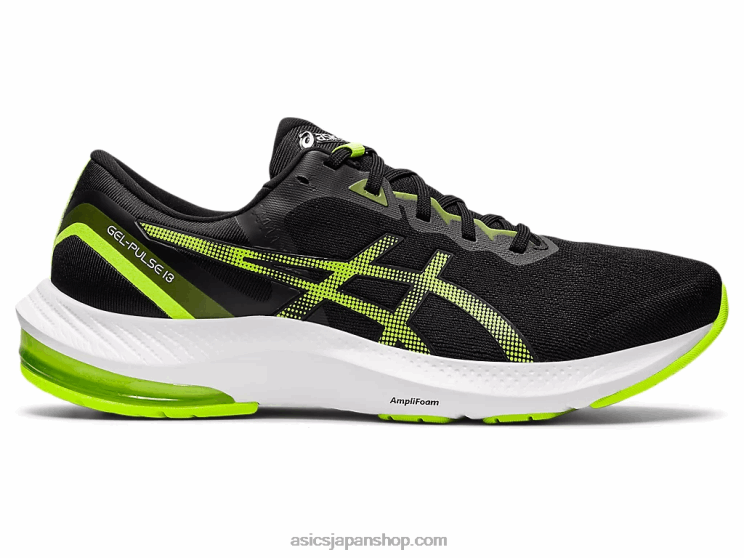 ジェルパルス13 L20V1495Asics ブラック/ハザードグリーン