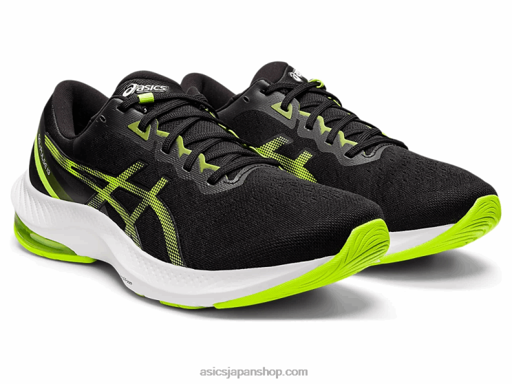 ジェルパルス13 L20V1495Asics ブラック/ハザードグリーン