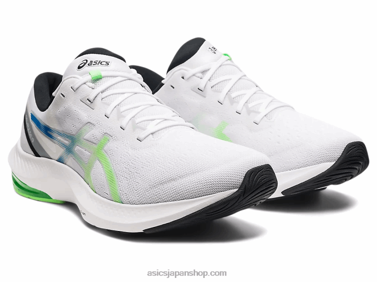 ジェルパルス13 L20V1727Asics ホワイト/ブライトライム