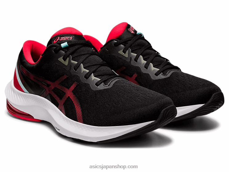 ジェルパルス13 L20V1729Asics ブラック/エレクトリックレッド