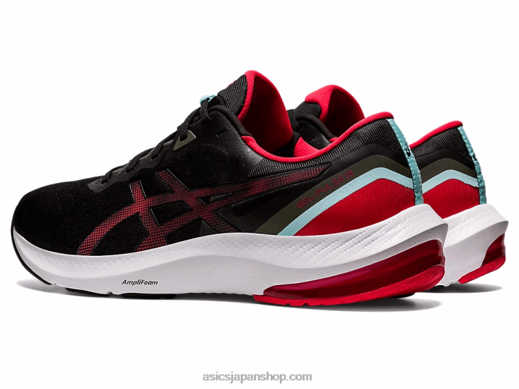 ジェルパルス13 L20V1729Asics ブラック/エレクトリックレッド