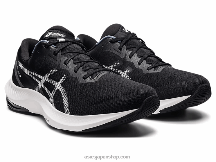 ジェルパルス13ワイド L20V3883Asics 黒、白