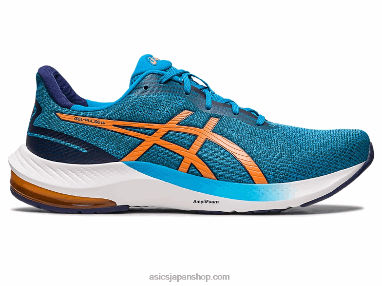 ジェルパルス14 L20V437Asics アイランドブルー/サンピーチ