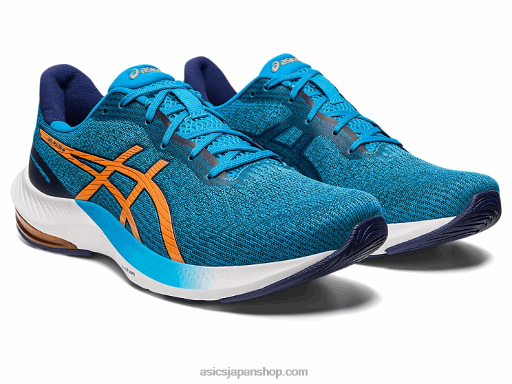 ジェルパルス14 L20V437Asics アイランドブルー/サンピーチ