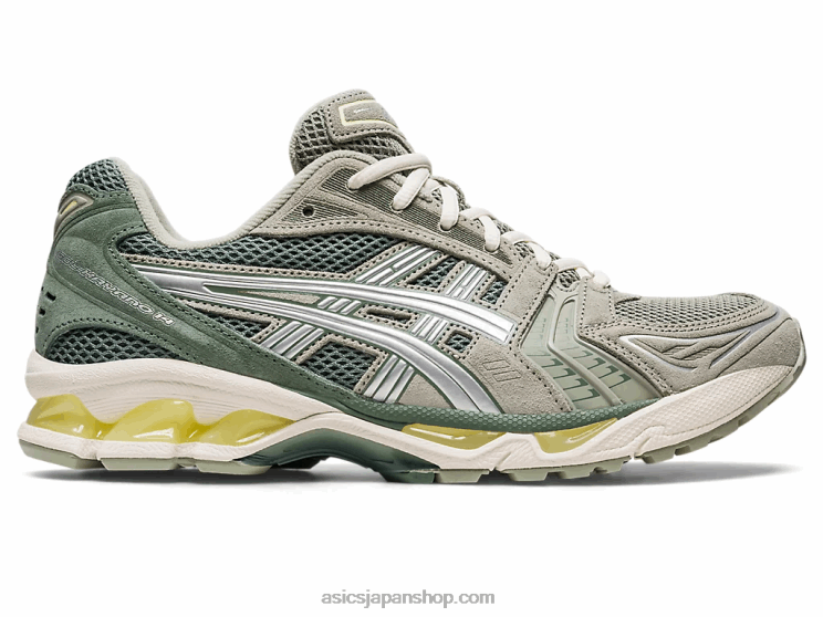 ゲルカヤノ 14 L20V625Asics オリーブグレー/ピュアシルバー