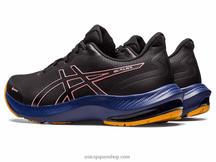 ゲルパルス 14 gtx L20V2552Asics ブラック/パパイヤ