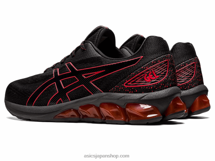 ゲル量子 180 vii L20V742Asics 黒/赤の警告
