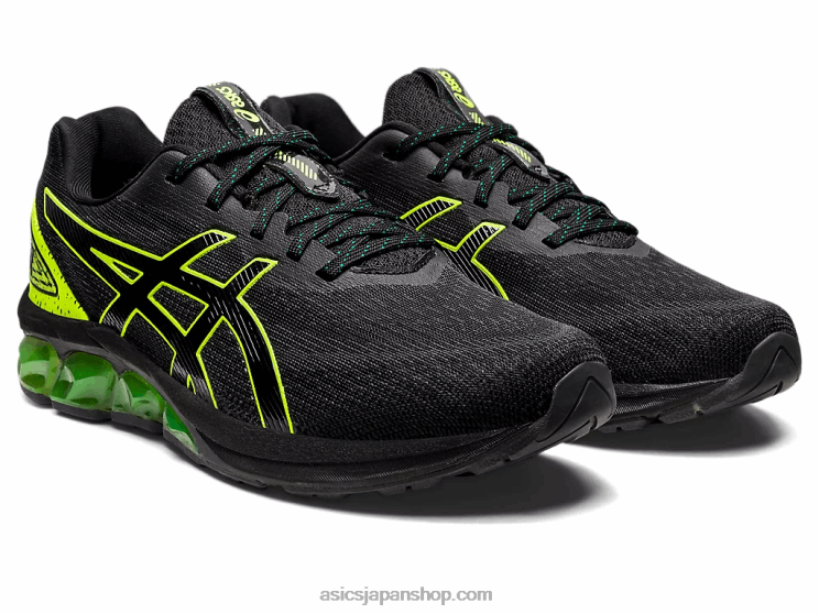 ゲル量子 180 vii L20V816Asics ブラック/セーフティイエロー