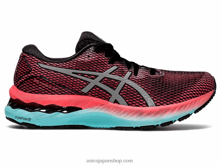 ゲルニンバス 23 ライトショー L20V3743Asics ブラック/ピュアシルバー