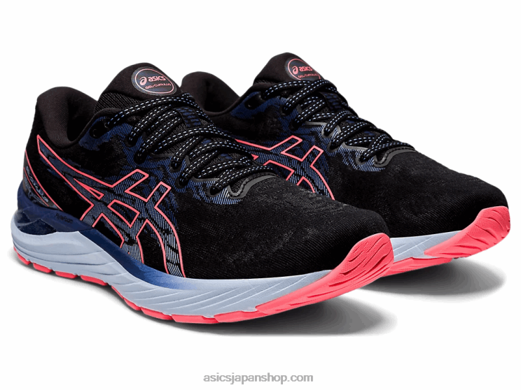 ゲル卵丘 23 L20V3886Asics ブラック/ブレイジングコーラル