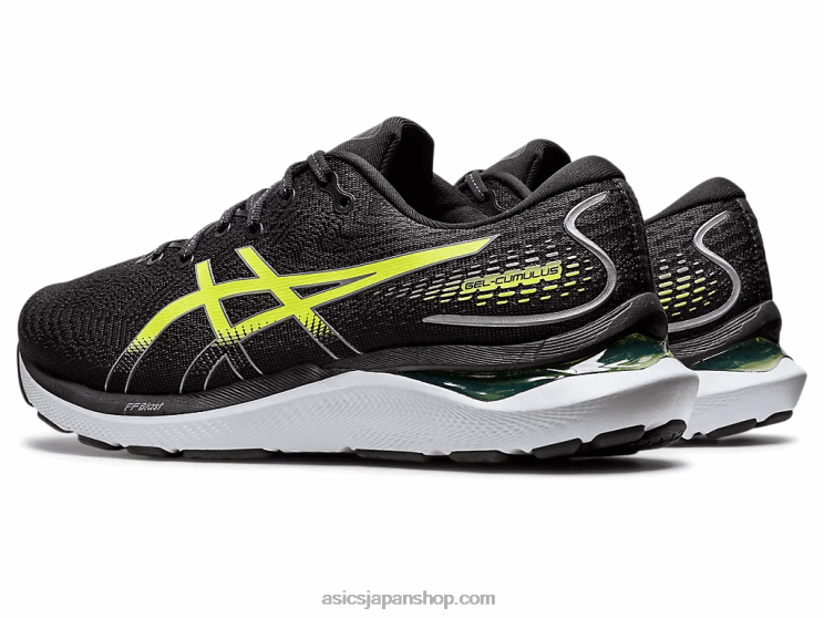 ジェル卵丘 24 L20V1316Asics ブラック/ハザードグリーン