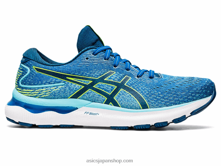 ゲルニンバス 24 エクストラワイド L20V1521Asics レイクドライブ/ハザードグリーン