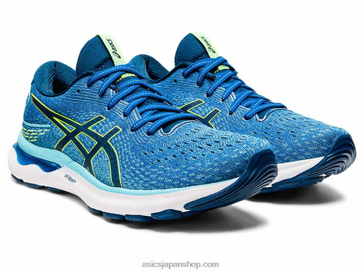 ゲルニンバス 24 エクストラワイド L20V1521Asics レイクドライブ/ハザードグリーン