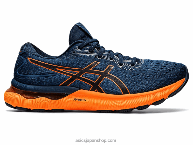 ゲルニンバス 24 L20V1550Asics フレンチブルー/ショッキングオレンジ