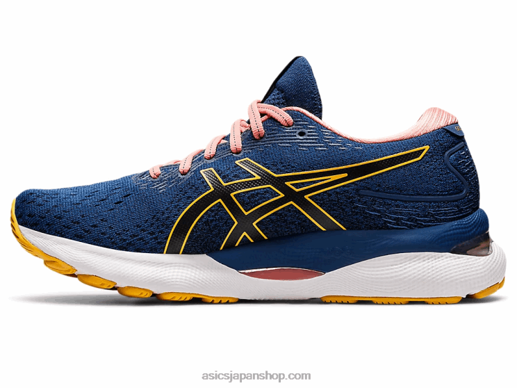 ゲルニンバス 24 L20V2667Asics ミッドナイトブルー/タイガーイエロー