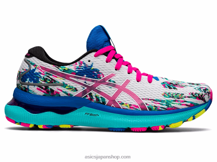 ゲルニンバス 24 L20V3226Asics ホワイト/ピンクグロ