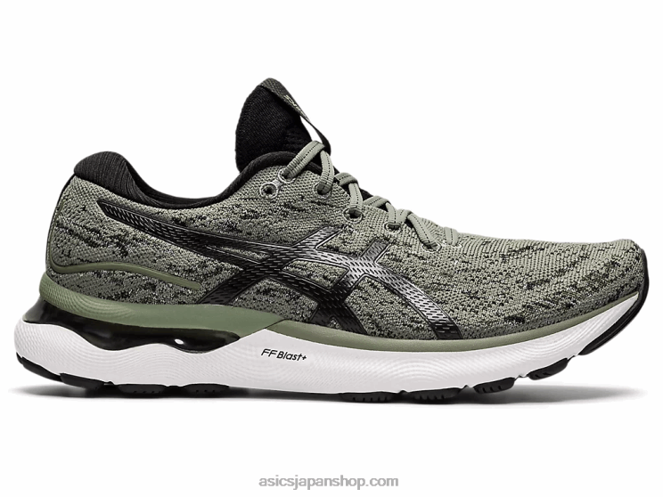 ゲルニンバス 24mk L20V1205Asics 地衣類の緑/黒