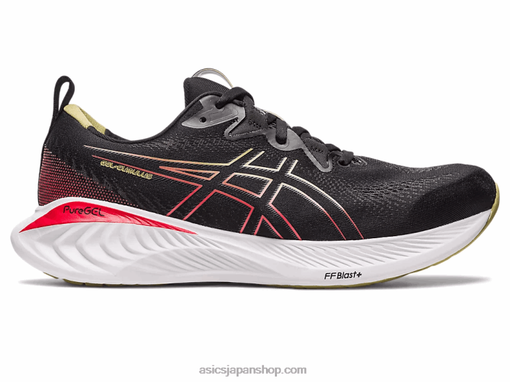 ジェル卵丘 25 L20V123Asics ブラック/エレクトリックレッド