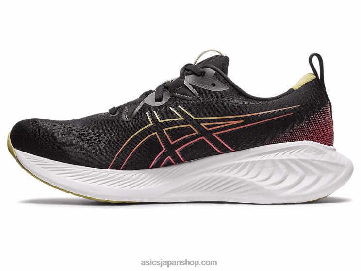 ジェル卵丘 25 L20V123Asics ブラック/エレクトリックレッド