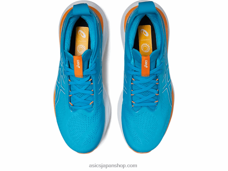 ゲルニンバス 25 エクストラワイド L20V191Asics アイランドブルー/サンピーチ