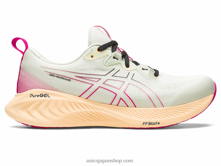 ジェル卵丘 25 L20V2135Asics ウィスパーグリーン/ピンクレイブ