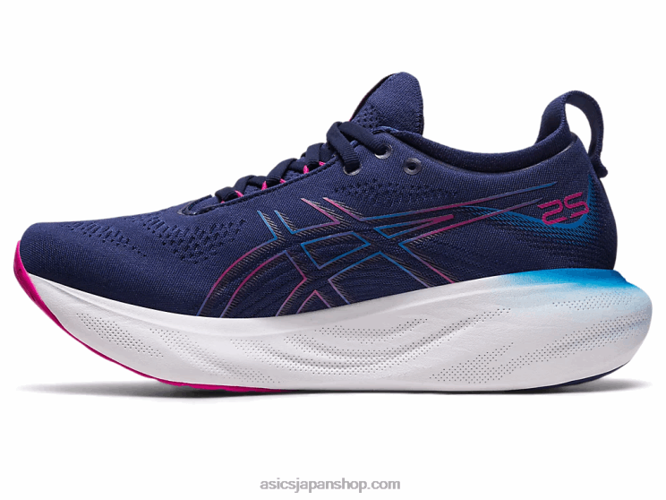 ゲルニンバス 25 L20V2138Asics インディゴブルー/ピンクレイブ