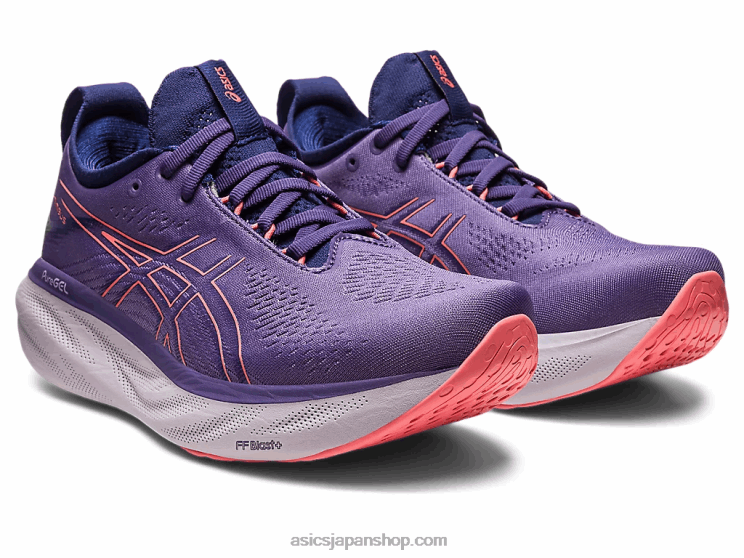 ゲルニンバス 25 L20V2372Asics ダスティパープル/パパイヤ
