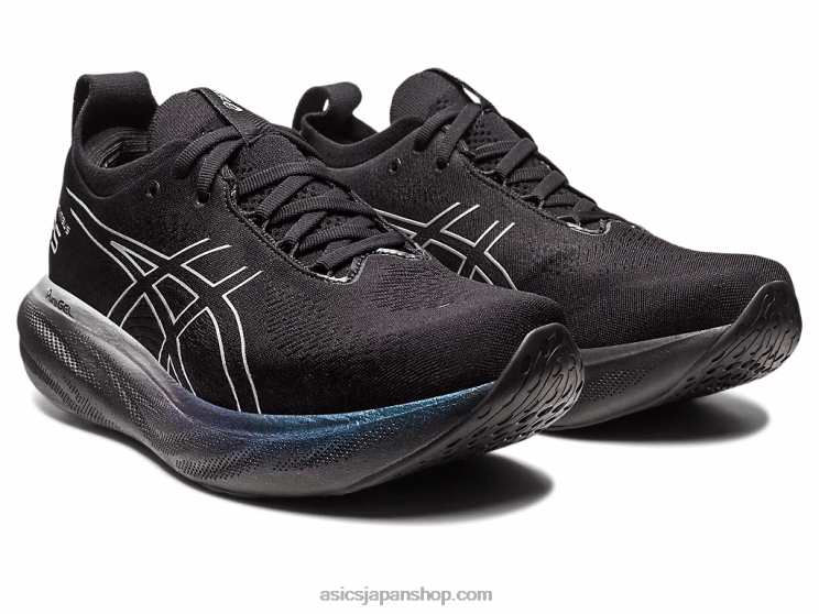 ゲルニンバス 25 プラチナ L20V2379Asics ブラック/ピュアシルバー