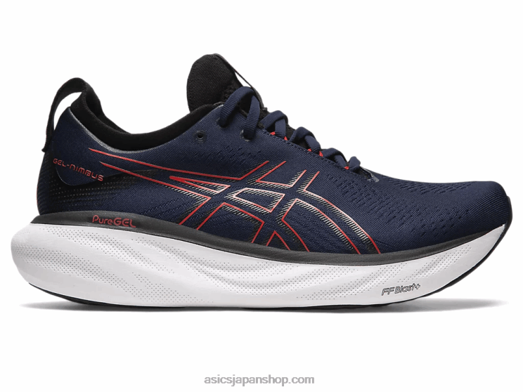 ゲルニンバス 25 L20V333Asics ミッドナイト/エレクトリックレッド