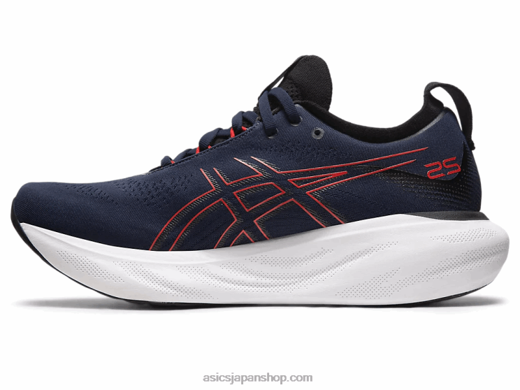 ゲルニンバス 25 L20V333Asics ミッドナイト/エレクトリックレッド
