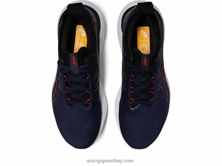 ゲルニンバス 25 L20V333Asics ミッドナイト/エレクトリックレッド