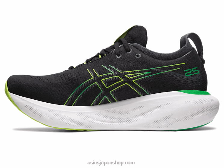 ゲルニンバス 25 L20V339Asics ブラック/ライムの皮