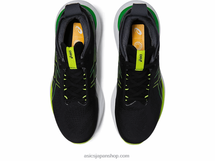 ゲルニンバス 25 L20V339Asics ブラック/ライムの皮