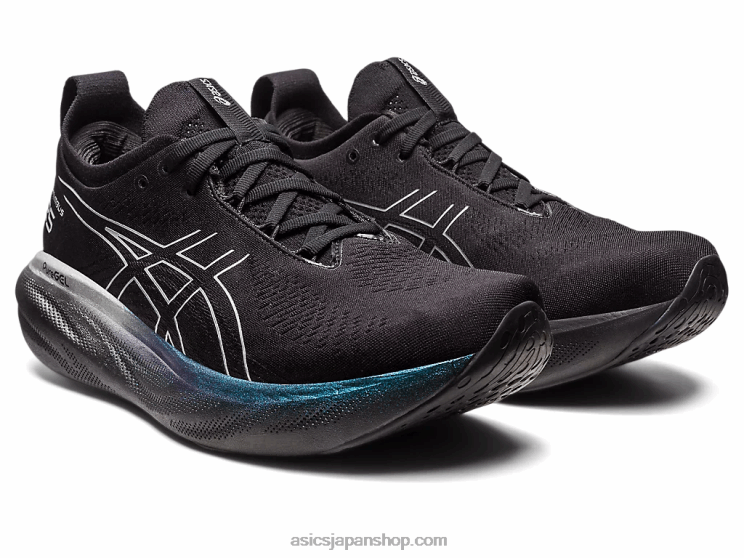 ゲルニンバス 25 プラチナ L20V342Asics ブラック/ピュアシルバー