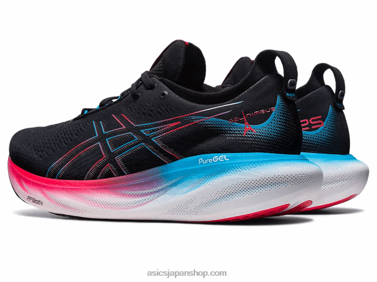 ゲルニンバス 25 L20V6Asics ブラック/エレクトリックレッド